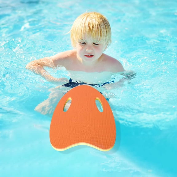 Two-Color EVA Swimming Kickboard 40x32x2.5cm, High Density Buoyancy, Anti-Slip Handle, Ergonomic Float Board for Children Adults, Pool Training, Aquatic Practice and Water Learning