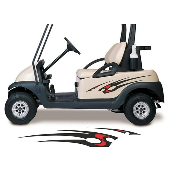 Two Color Golf Cart Decals Accessories Go Kart Stickers Side by Side Graphics GCA1202