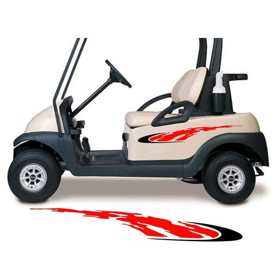 Two Color Golf Cart Decals Accessories Go Kart Stickers Side by Side Graphics GCA1223