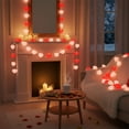 thumbnail image 1 of Two Color Heart String Lights Red Pink 6.56 Feet LED Fairy Lights for Valentine's Day Decor, Bedroom Wall, Wedding Party, Anniversary Proposal, Romantic Backdrop, Indoor Outdoor Decorative Lighting, 1 of 9