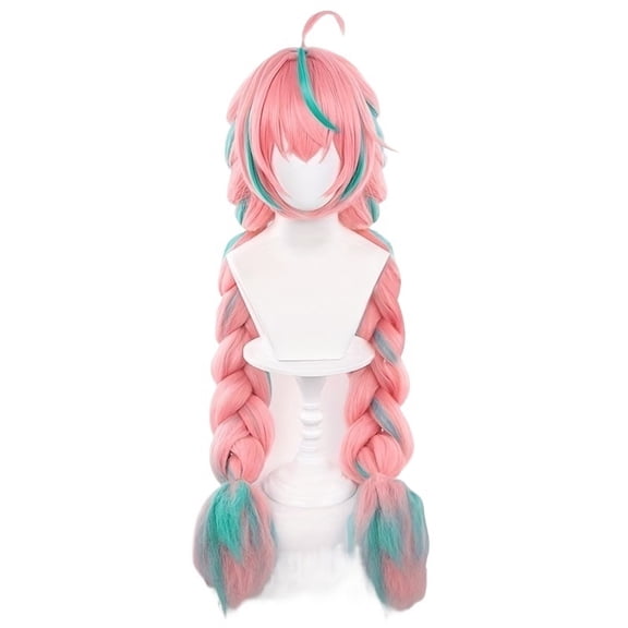 Two-Color Ultra-Long Gradient Double Twist Braid Hair Wigs - Perfect for Cosplay, Parties, and Fashion Statement