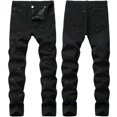 Two Colors Spliced Into Jeans Men‘s Fashion Casual Trousers and Shorts