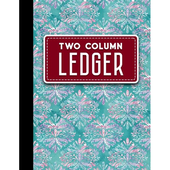 Two Column Ledger: Appointment Book, Accounting Ledger For Kids, Business Ledger Book, Hydrangea Flower Cover, 8.5" x 11