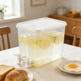 thumbnail image 1 of Two Compartment Drink Dispenser with Faucet, Large Capacity Beverage Container for Cold Drinks, Leak-Proof Refrigerator Pitcher for Parties, Camping, and Daily Use, 1 of 7
