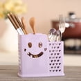 thumbnail image 1 of Two-Compartment Utensil Organizer, Tableware Storage Bin, Plastic Cutlery Holder for Kitchen, Bar, Restaurant, Picnic, 1 Piece, 1 of 6
