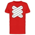 thumbnail image 1 of Two Connected Round Lines T-Shirt Men -Image by Shutterstock, Male Medium, 1 of 2