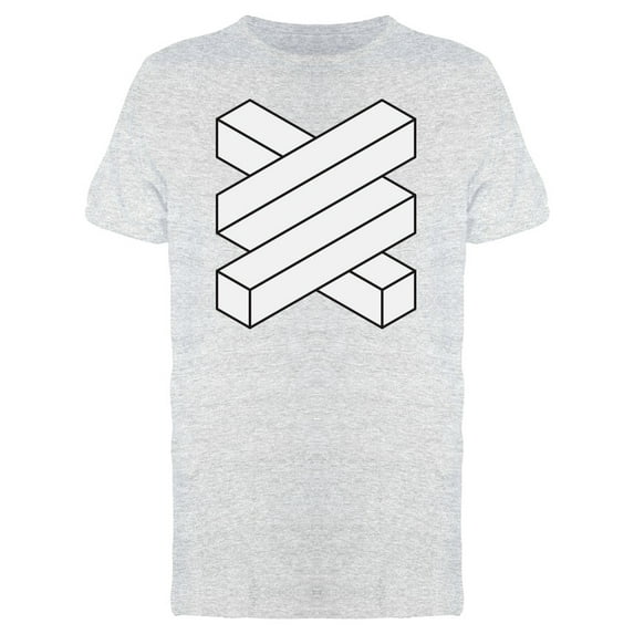 Two Connected Round Lines Tee Men's -Image by Shutterstock