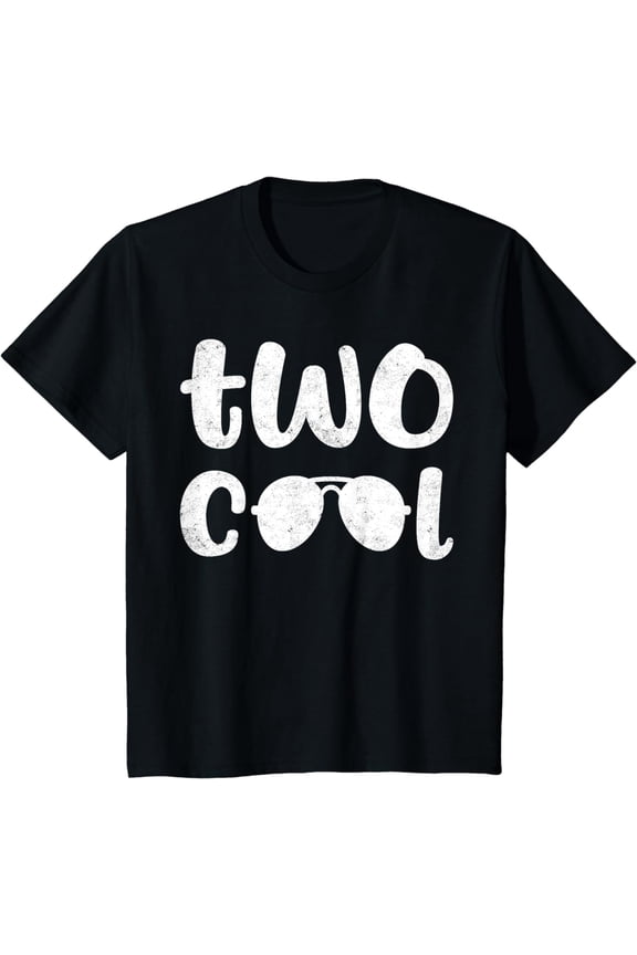 Two Cool 2nd Birthday Gift 2 Year Old Boy Second Bday T-Shirt