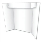 2Pc Eco Brites Two Cool Tri-Fold Poster Board, 24 x 36, White/White (27367B)
