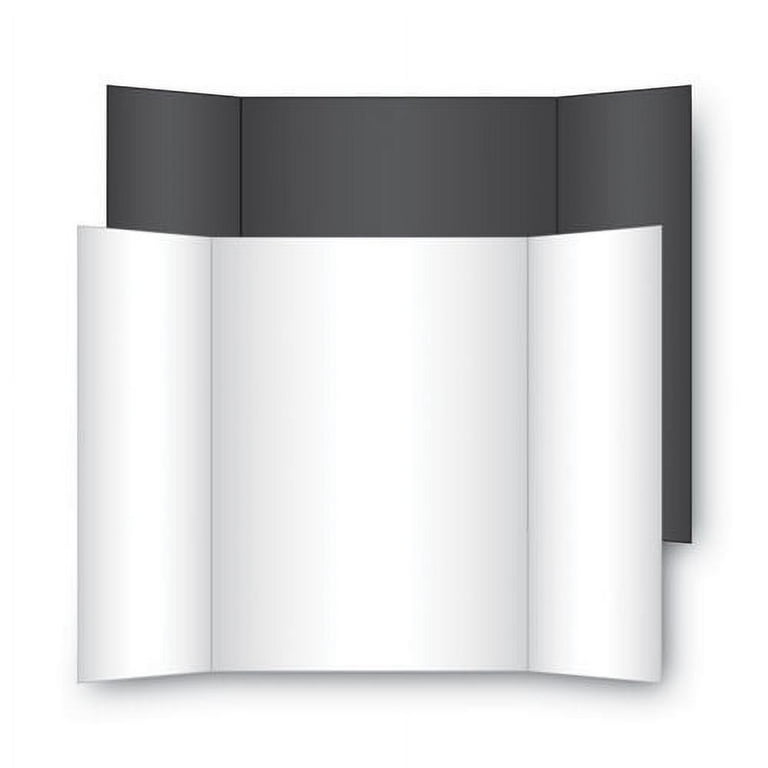 Two Cool Tri-Fold Poster Board, 36 x 48, Black/White, 6/Carton Two Cool Tri-Fold Poster Board, 36 x 48, Black/White, 6/Carton