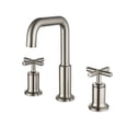 thumbnail image 1 of Two Cross Handle Widespread Faucet, 3-hole Bathroom Sink Faucet, 1 of 5