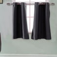 thumbnail image 1 of Two Curtains 2Pc Insulated Foam Lined Heavy Thick Grommet Window Curtain Panels, 1 of 2