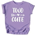 thumbnail image 1 of Two Cute Arrow 2nd Birthday Shirt for Toddler Girls Second Birthday Outfit Purple Shirt 4T, 1 of 2