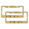 thumbnail image 1 of Two Cute Baby Geese Walking License Plate Frame 2 Pieces Canadian Goose Geese Car Accessories for US Standard Vehicles for Women Men 2 Round Holes Aluminum License Plate Frames, 1 of 6