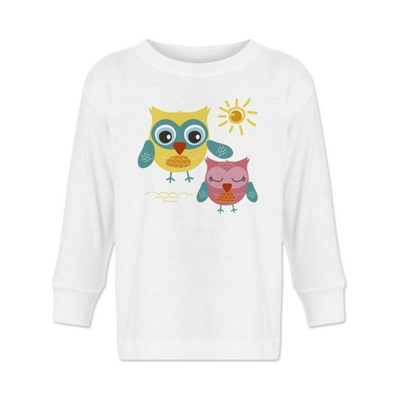 Two Cute Birds Long Sleeve Toddler -Image by Shutterstock,  4 Toddler