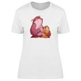 thumbnail image 1 of Two Cute Owls Touching Fingers T-Shirt Women -Image by Shutterstock, Female Medium, 1 of 2