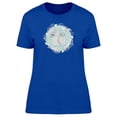 thumbnail image 1 of Two Cute Rabbits Blue Wreath T-Shirt Women -Image by Shutterstock, Female Medium, 1 of 2