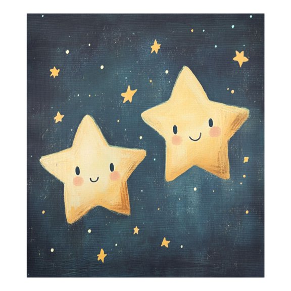 Two Cute Stars Magnetic Dishwasher StickerSingle-sided Printing, Personalized DIY, Beautiful and Practical Home Kitchen Decorations2316in.