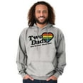 thumbnail image 1 of Two Dads Better Than One Gay Pride Men's Big & Tall Graphic Hoodie Brisco Brands 2X, 1 of 5