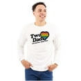 thumbnail image 1 of Two Dads Better Than One Gay Pride Men's Long Sleeve Tee T Shirt Brisco Brands S, 1 of 6