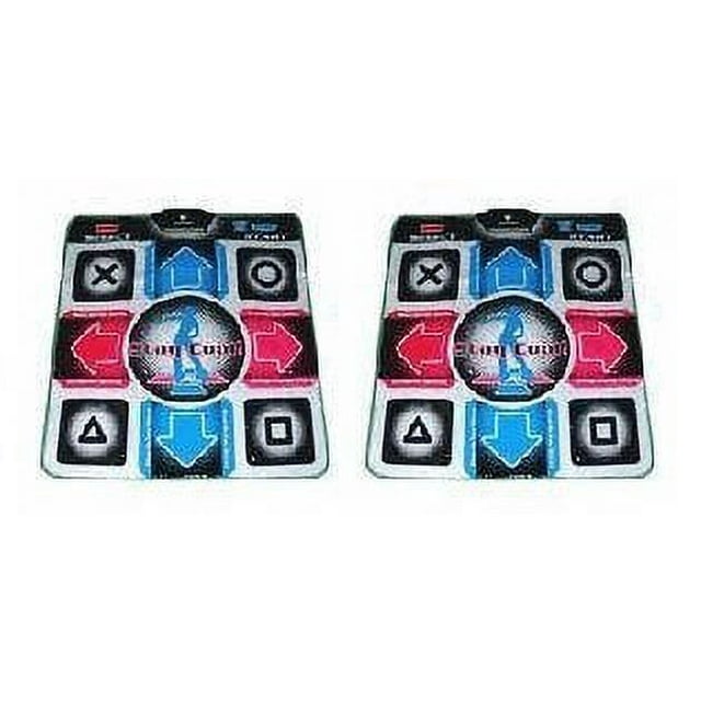 Two Dance Revolution Dance Pads for PlayStation 2 & PS One (Requires PlayStation 1 or 2 Video game console)