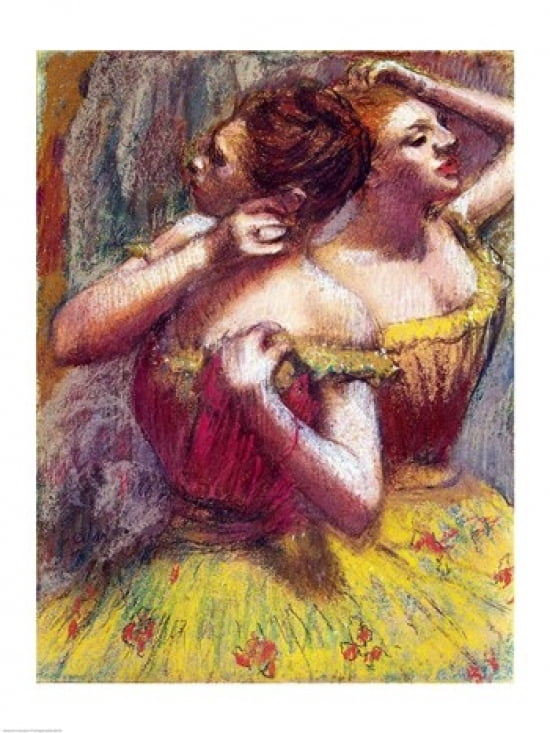 Two Dancers Canvas Art - Edgar Degas (24 x 36)