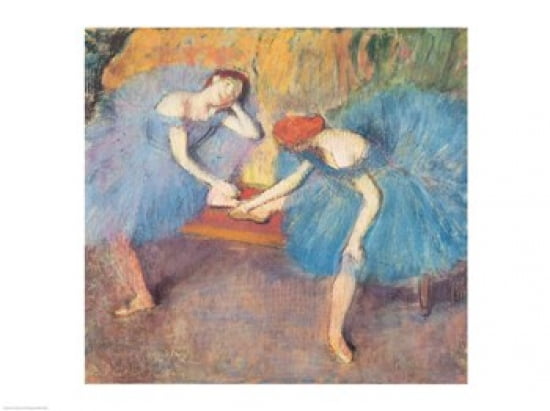 Two Dancers at Rest Canvas Art - Edgar Degas (24 x 18)