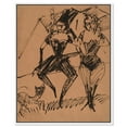 thumbnail image 1 of Two Dancers with a Cat Canvas Vintage Figurative by Art Remedy, White Frame, 36" x 45", 1 of 7