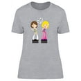 thumbnail image 1 of Two Dancing Women T-Shirt Women -Image by Shutterstock, Female Large, 1 of 2