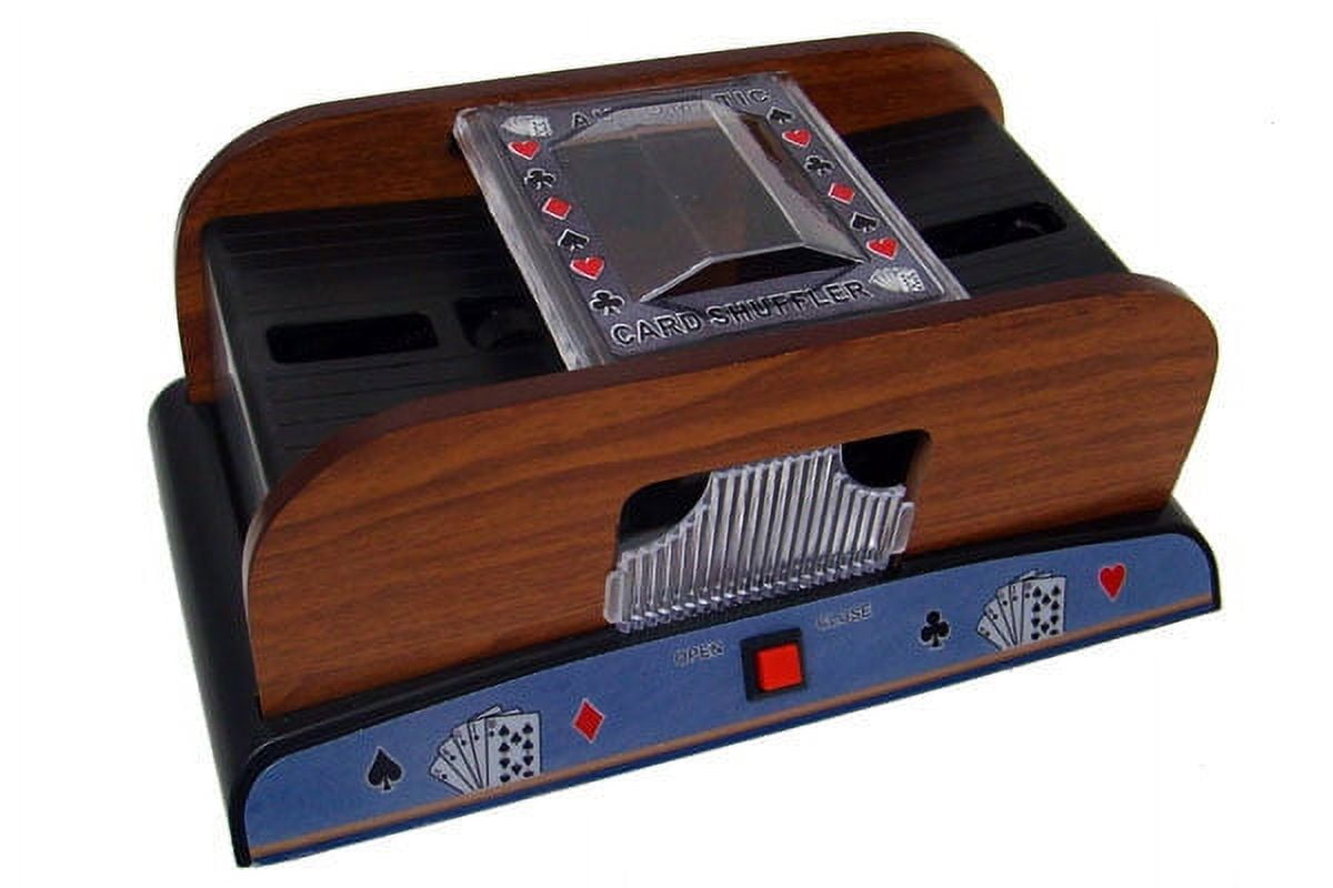 Two Deck Wooden Automatic Card Shuffler