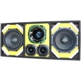 thumbnail image 1 of Two Despacito Heavy Duty 8 in. Woofers One Horn with Two Bullet Tweeters, Yellow, 1 of 1