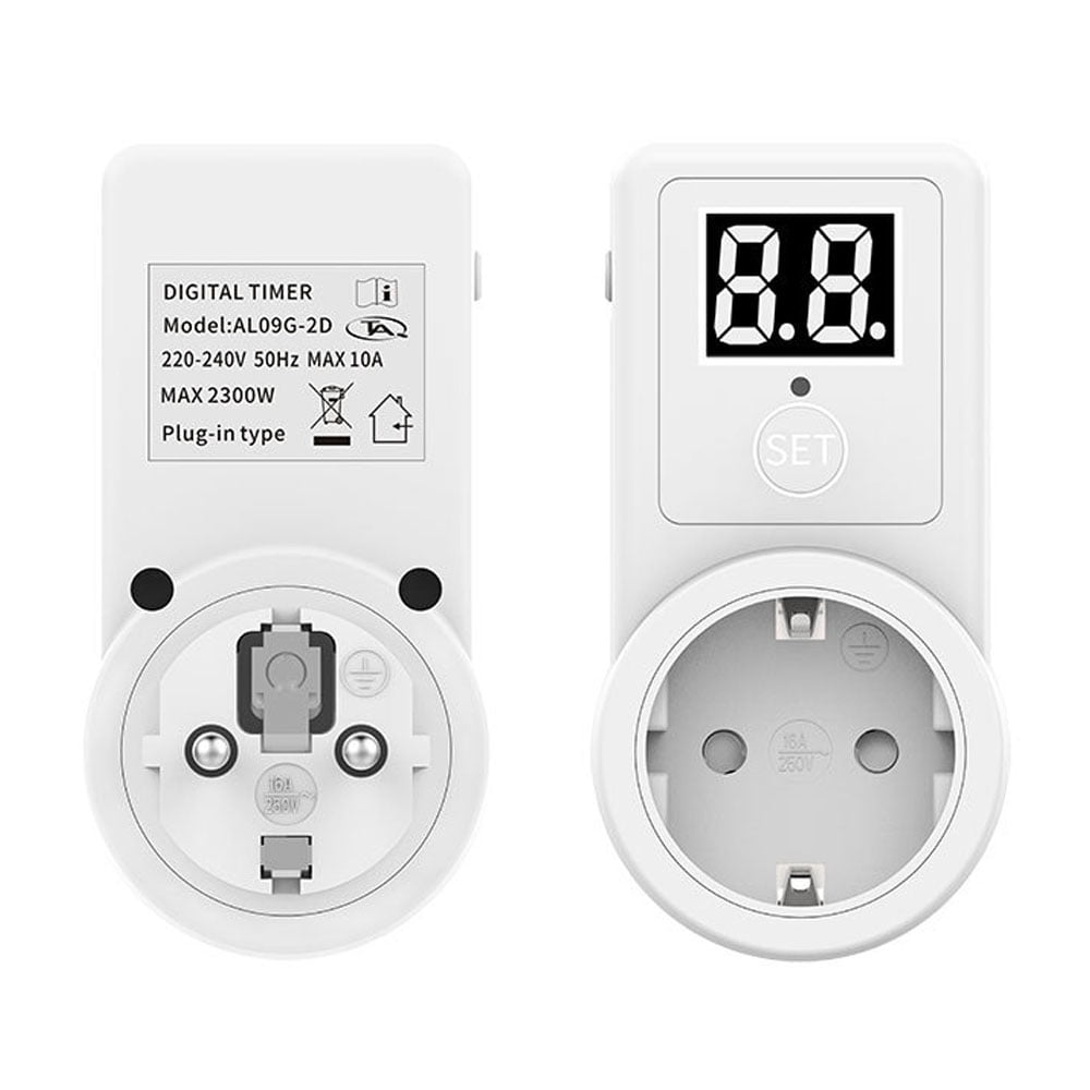 Two Digit Display Timer Universal Timing Socket EU Electronic Digital ...