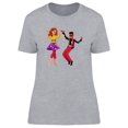 thumbnail image 1 of Two Disco Dancers T-Shirt Women -Image by Shutterstock, Female XX-Large, 1 of 2
