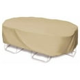 thumbnail image 1 of Two Dogs Designs 2D-PF Oval / Rectangular Table / Chat Set Cover - Khaki, 1 of 3