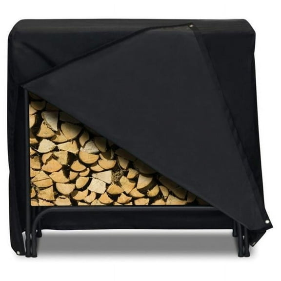 Two Dogs Designs 48 in. Log Rack Cover - Black