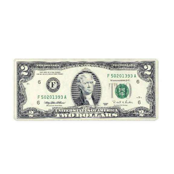 Two Dollar Bill Print Mouse Pad 31.5 x 11.82 Inches Rubber Desk Mat for Office Home Use