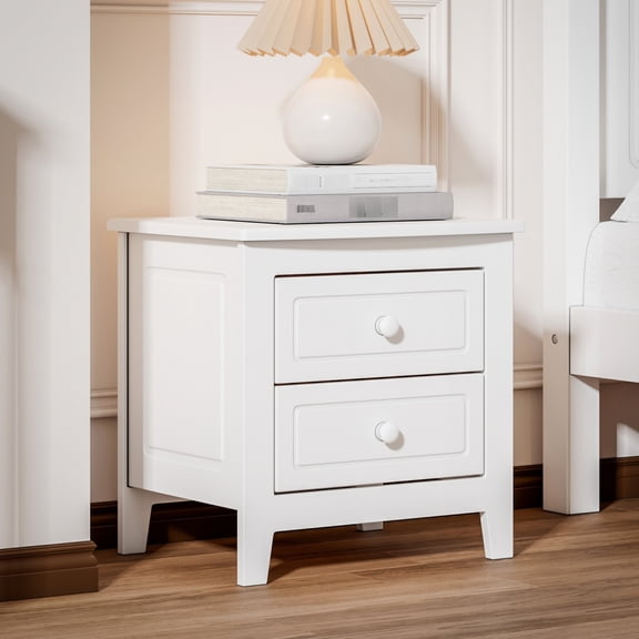 Two Drawer Design - Nighttime Essentials Storage - Bedroom Setup - Cozy Space Creation