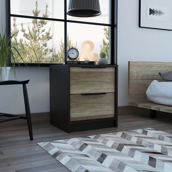 Two-Drawer Side Table / Space-Saving Solution for Small Living Spaces