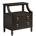 thumbnail image 1 of Two Drawer Wood Nightstand in Espresso, 1 of 5