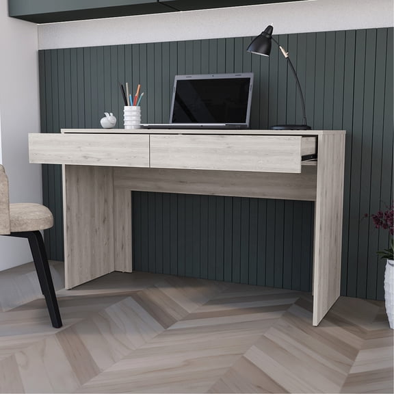 Two Drawers Design | Computer Desk with Hidden Space | Organized Work Environment
