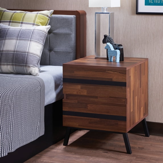 Acme Karine Accent Table Walnut & Black