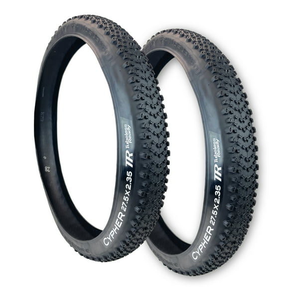 Two Duro Tire 27.5x2.35 Cypher Mountain Bike Gravel Tires Folding Beads Tubeless
