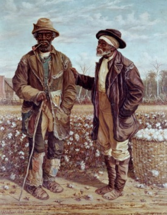 Two Elderly Cotton Pickers Frederick Walker (1840-1875 British) Canvas Art - Frederick Walker (18 x 24)