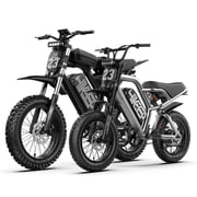 Set of 2 Electric Bike for Adults, 1500W 3000W E-Mountain Bike 48V 15.6AH 52V 40AH UL2849