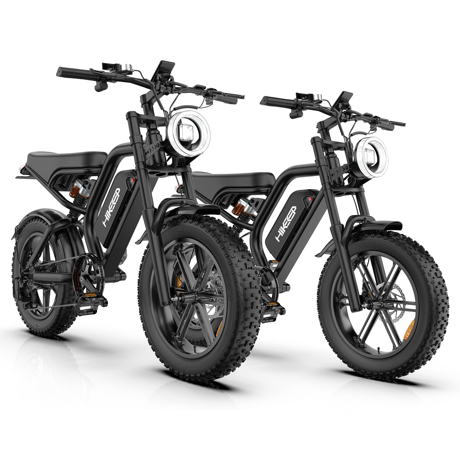 Set of 2 Electric Bike for Adults 20”, 1500W E-Mountain Bike 48V 15.6AH UL2849