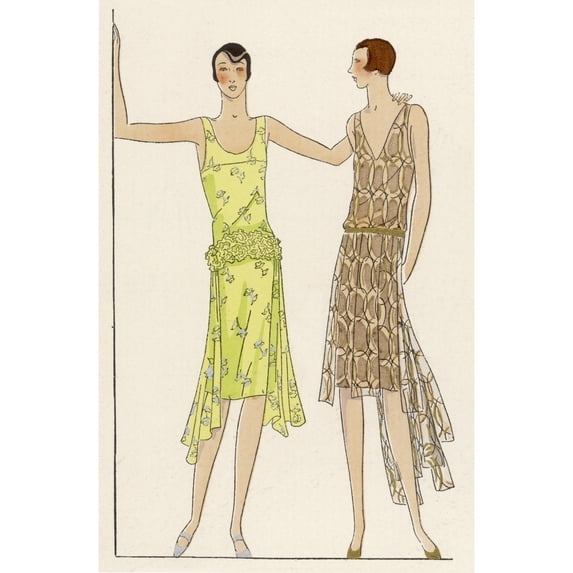 Two Elegant Ladies In Tulle And Lace By Racine Poster Print By Mary Evans Picture Library (24 X 36)