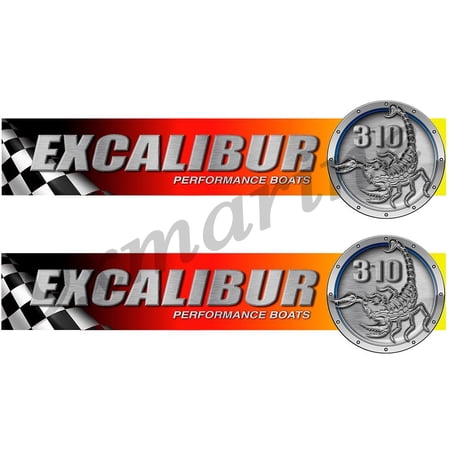 Two Excalibur Racing 15" long stickers. Model of your choice