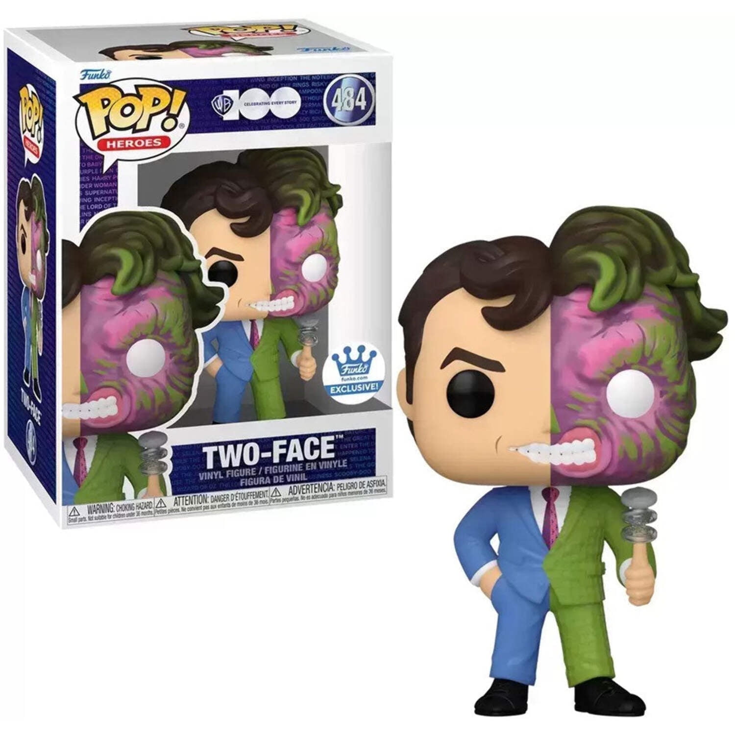 数量は多 DC Heroes Pop! Funko Coin Flipping Two-Face Comics 100 WB アメコミ