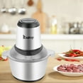 thumbnail image 1 of Topcobe Meat Grinders, Silver 110V 300W Portable Electric Meat Grinder for Kitchen, Sausage Maker Stainless Steel One-key Meat Grinder Machine Steel Cup, 1 of 8