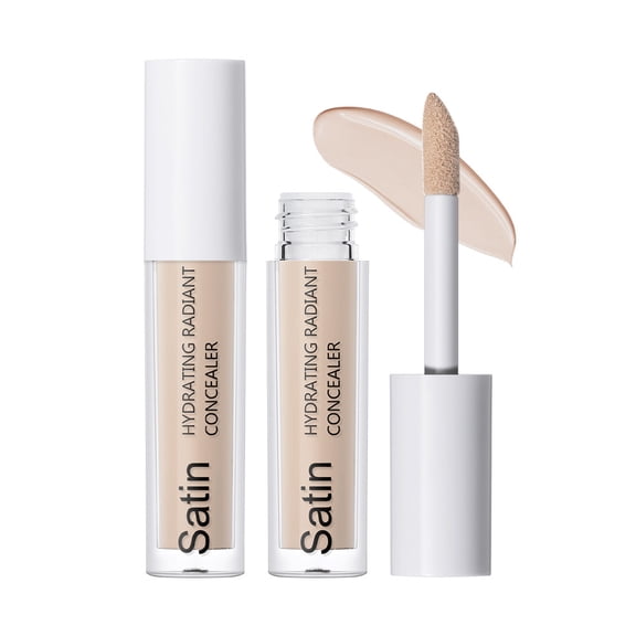 Two-Finish Liquid Concealer, High Coverage Long Lasting Makeup for Dark Circles Blemishes 6 Shades for All Skin Tones 2.5ml